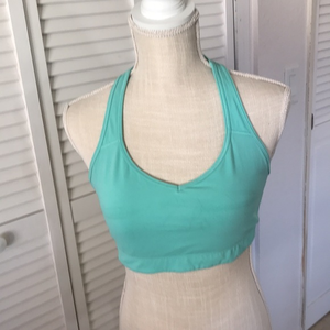 VICTORIA’S SECRET VSX sports bra size Large,‎ race back mesh style, mint green
